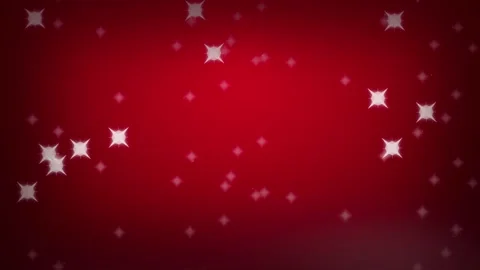 Sparkling white star particles floating red seamless loop motion Stock Footage 348255164