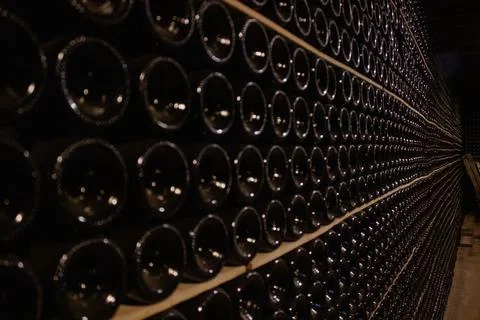 Sparkling wine cellars Stock Photos