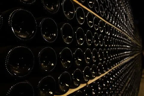 Sparkling wine cellars Stock Photos
