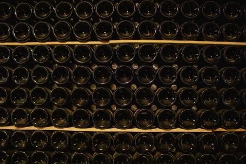 Sparkling wine cellars Stock Photos