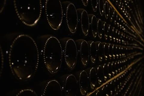 Sparkling wine cellars Stock Photos