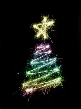 Sparkling Xmas Tree Foto stock