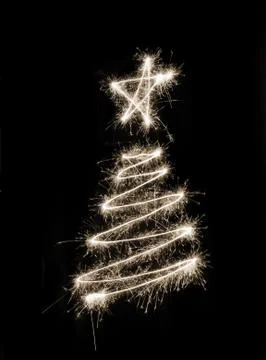 Sparkling Xmas Tree Foto stock