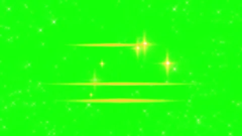 Sparkling yellow light streaks on green background Stock Footage 337446534