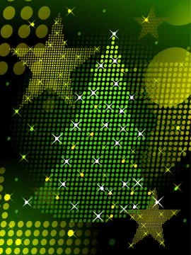Sparkly Christmas Background Stock Illustration