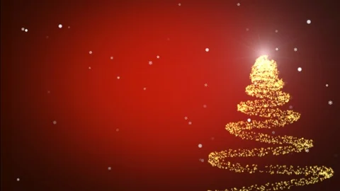 Sparkly Christmas Tree With Space For Your Text. Vidéo 117104058