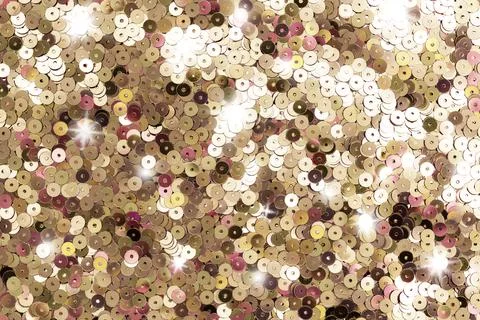 Sparkly gold glitter background texture Stock Photos