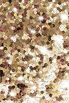 Sparkly gold glitter background texture Stock Photos