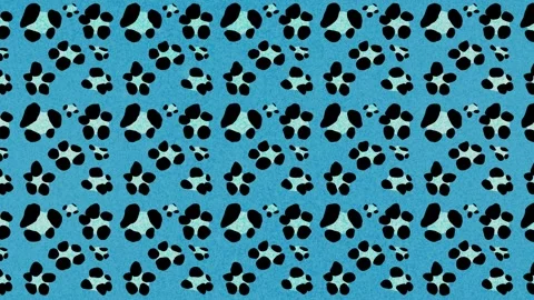 Sparkly Leopard Print Animation Stock Footage 317940145