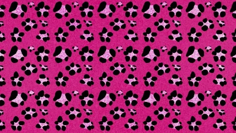 Sparkly Leopard Print Animation Stock Footage 317940158