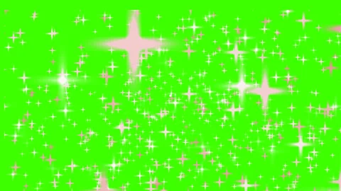 Sparkly light effects on a solid neon green background. Stock Footage 334872104