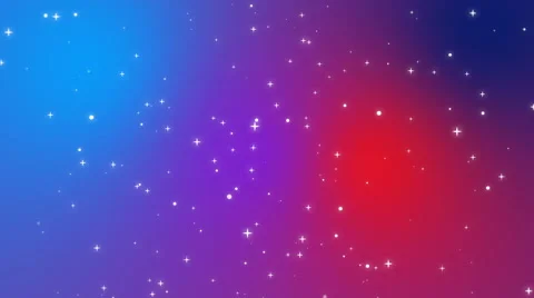 Sparkly light particles moving across a red purple blue gradient background 库存影片 68400270