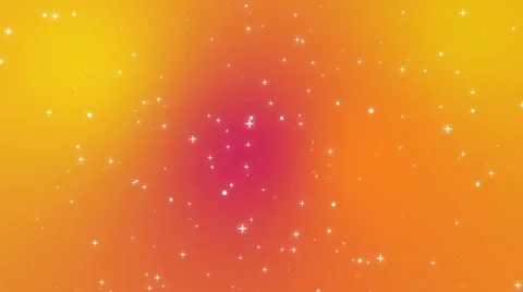 Sparkly light particles moving across orange red yellow gradient background Stock Footage 68448260