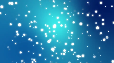 Sparkly white light particles moving across blue gradient background Stock Footage 65791910