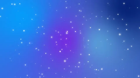 Sparkly white light particles moving across a blue purple gradient background Stock Footage 68302392