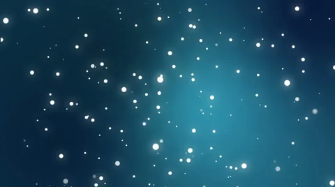 Sparkly white light particles moving across a blue teal gradient background Stock Footage 68448499