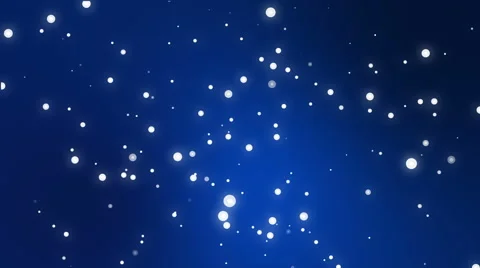 Sparkly white snowflakes falling down a blue gradient background Stock Footage 68509655
