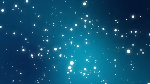 Sparkly white snowflakes falling down a teal gradient background 库存影片 68509697