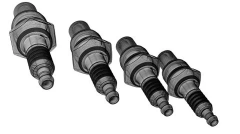 Sparkplugs Stock Illustration