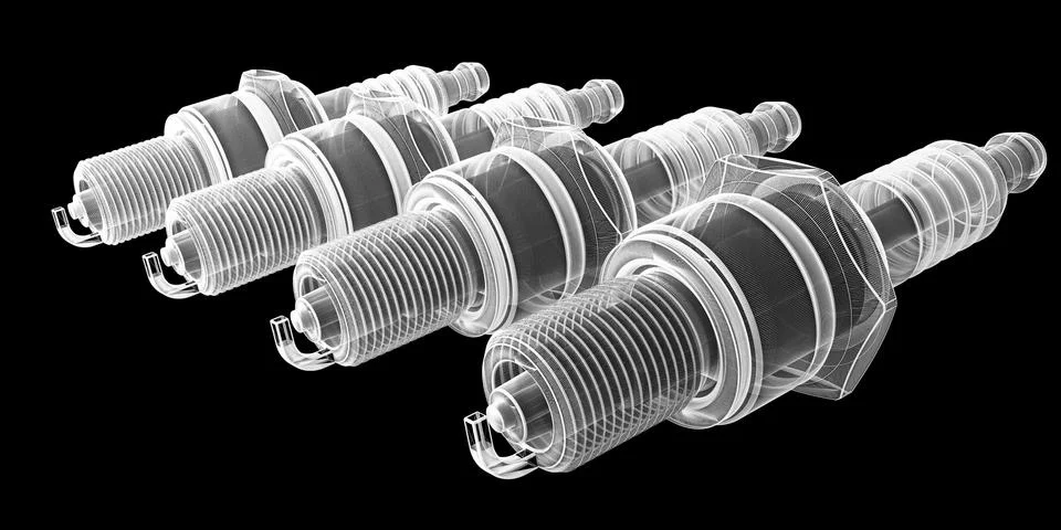 Sparkplugs Stock Illustration