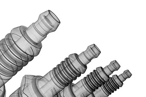 Sparkplugs Stock Illustration