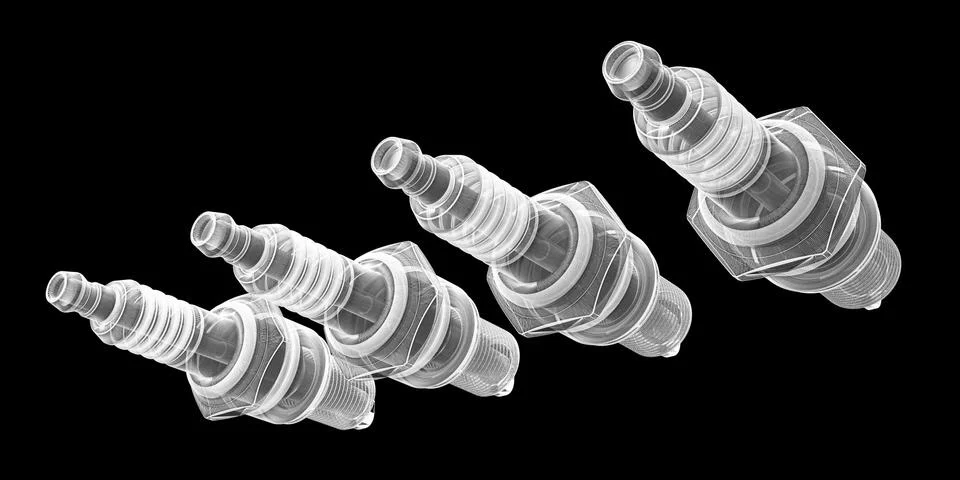 Sparkplugs Stock Illustration