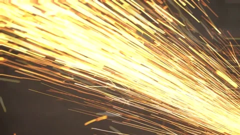 Sparks . 4K Resolution. Includes matte for compositing over footage or abstrac Stock Footage 145615869
