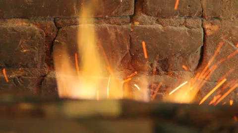Sparks and bricks Stock Footage 25844040