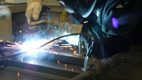 Sparks and Welding Slide Video stock 87125886