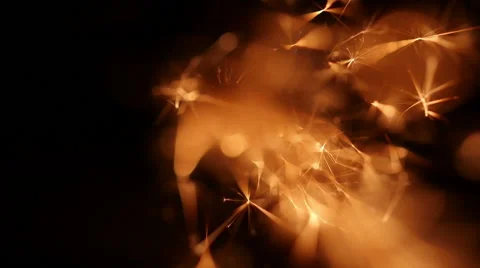 Sparks on black background. Stock Footage 60222147