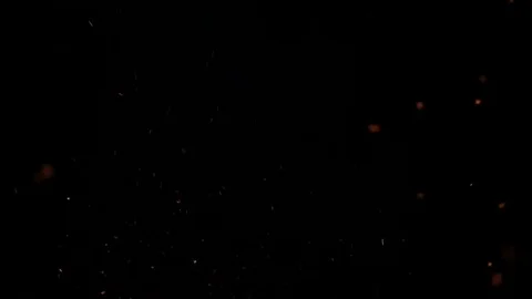 Sparks on black background Stock Footage 74375083