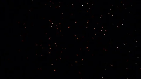 Sparks on black background Stock Footage 74375132