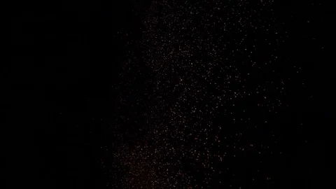 Sparks on black background Stock Footage 74376182