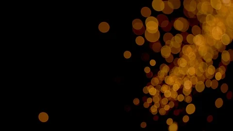 Sparks bokeh lights on the black background Stock Footage 121618859