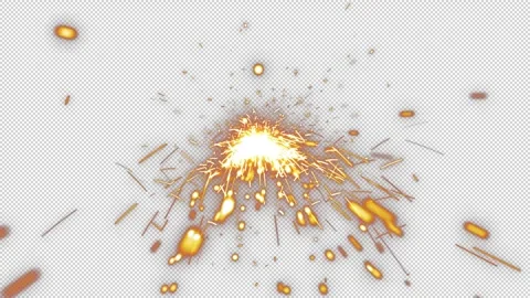 Sparks Bounce Back 01 HD Stock Footage 312512808
