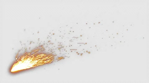 Sparks Bounce LowerLeft 01 HD Stock Footage 312512816