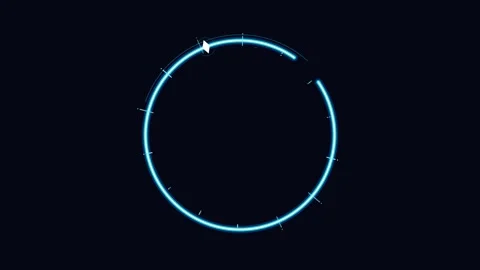 Sparks circle portal glowing with fire particles and cinematic light effects  Video stock 345863553