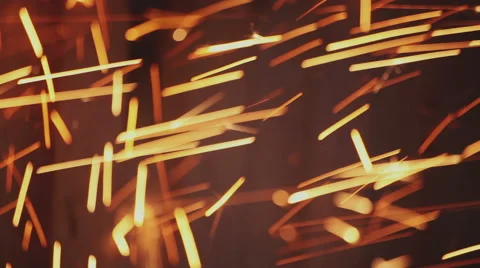 Sparks from cutting metal Stock Footage 44236380