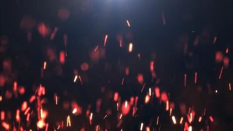 The sparks on a dark background Stock Illustration