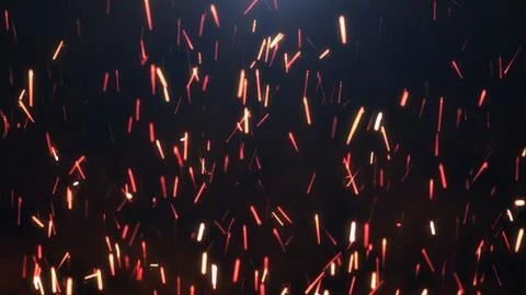 The sparks on a dark background Stock Illustration