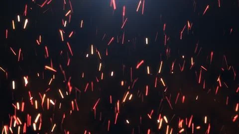 The sparks on a dark background Stock Illustration