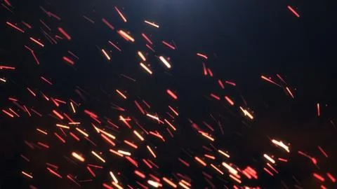 The sparks on a dark background Stock Illustration