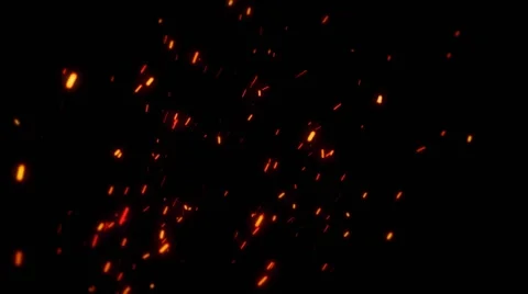 Sparks in the Dark Close-up Stock-Footage 67732207