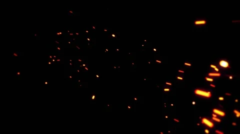 Sparks in the Dark Stock Footage 67720997