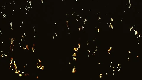 Sparks Fall and Spread Stock Footage 300884674