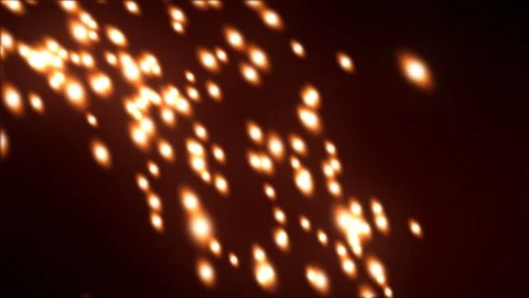 Sparks falling slowly from top left corner against maroon background Video stock 116179758