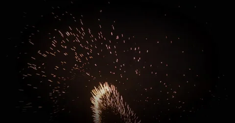 Sparks of fire flying in the air Stock Footage 167058449