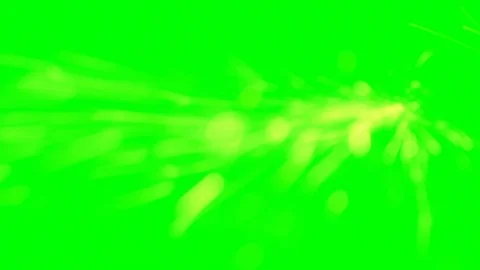 Sparks of fire flying from one point on a green background Stock Footage 126004804