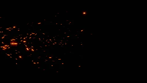 Sparks of fire Stock Footage 171235797