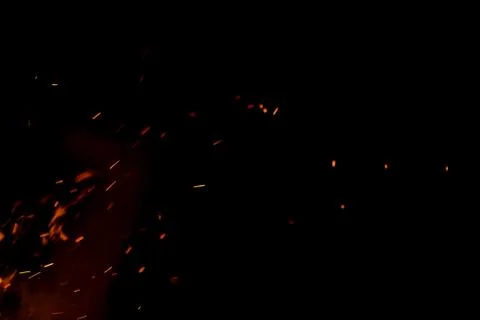Sparks of fire Stock Photos